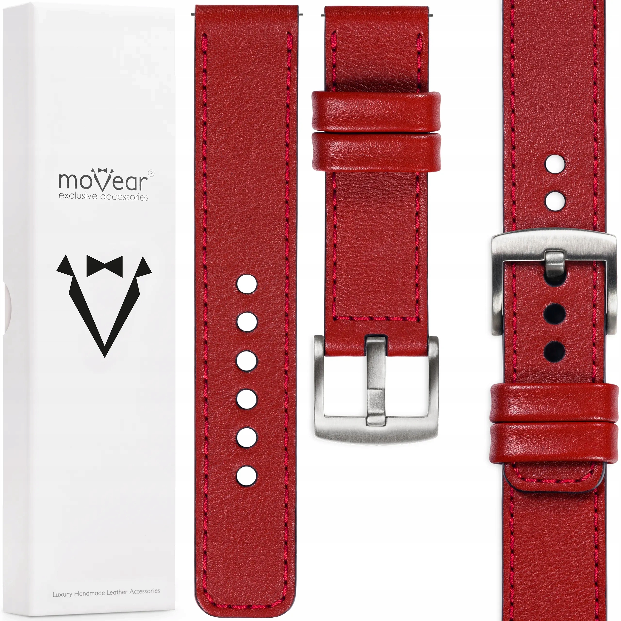 Pásek 20 mm pro Huawei Watch Gt 3 2 Pro 42/43 Kožený Elegantní Movear