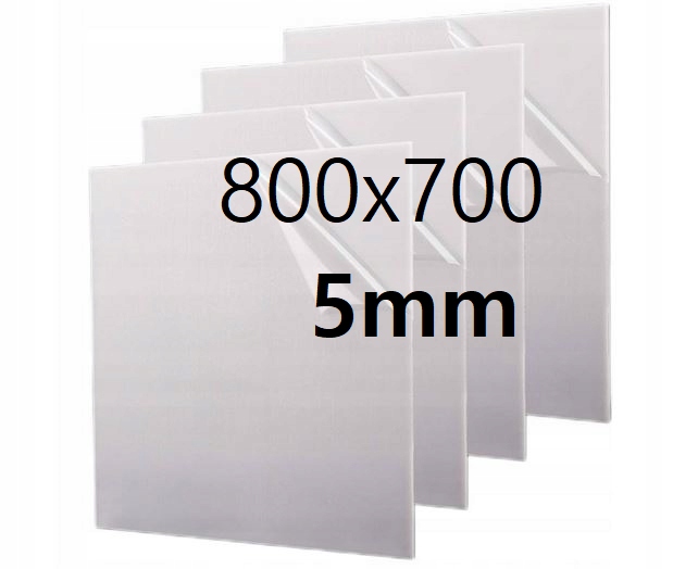 Plexi Plexa deska na míru mléčná opálová 80 cm x 70 cm x 5 mm