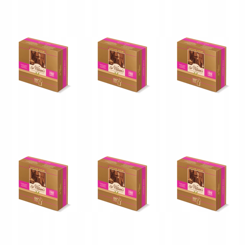 Čaj Sir William's Tea Ceylon Gold 100 ks x 2 g X6