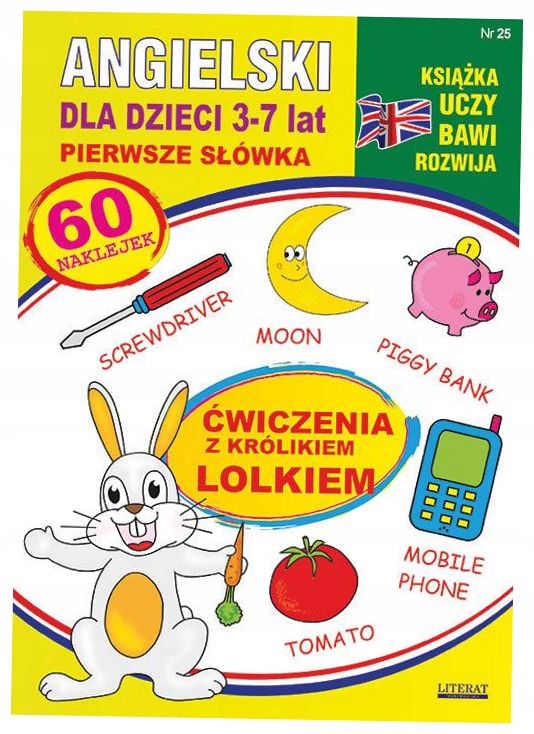 Angielski dla dzieci 3-7l Ćw z królikiem Lolkiem