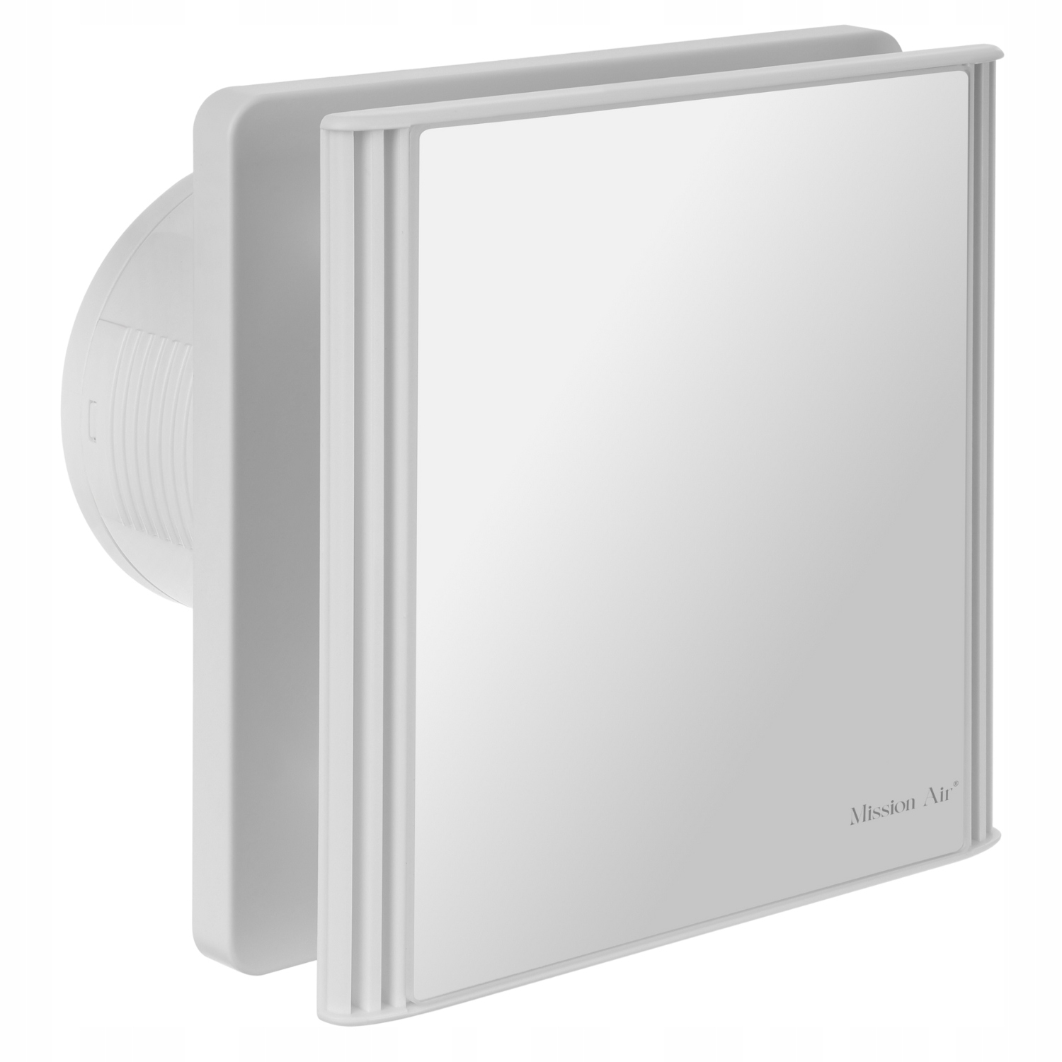 Koupelnový Ventilátor Mission Air Edge 100 S Bílý Moderní Tichá Klapka