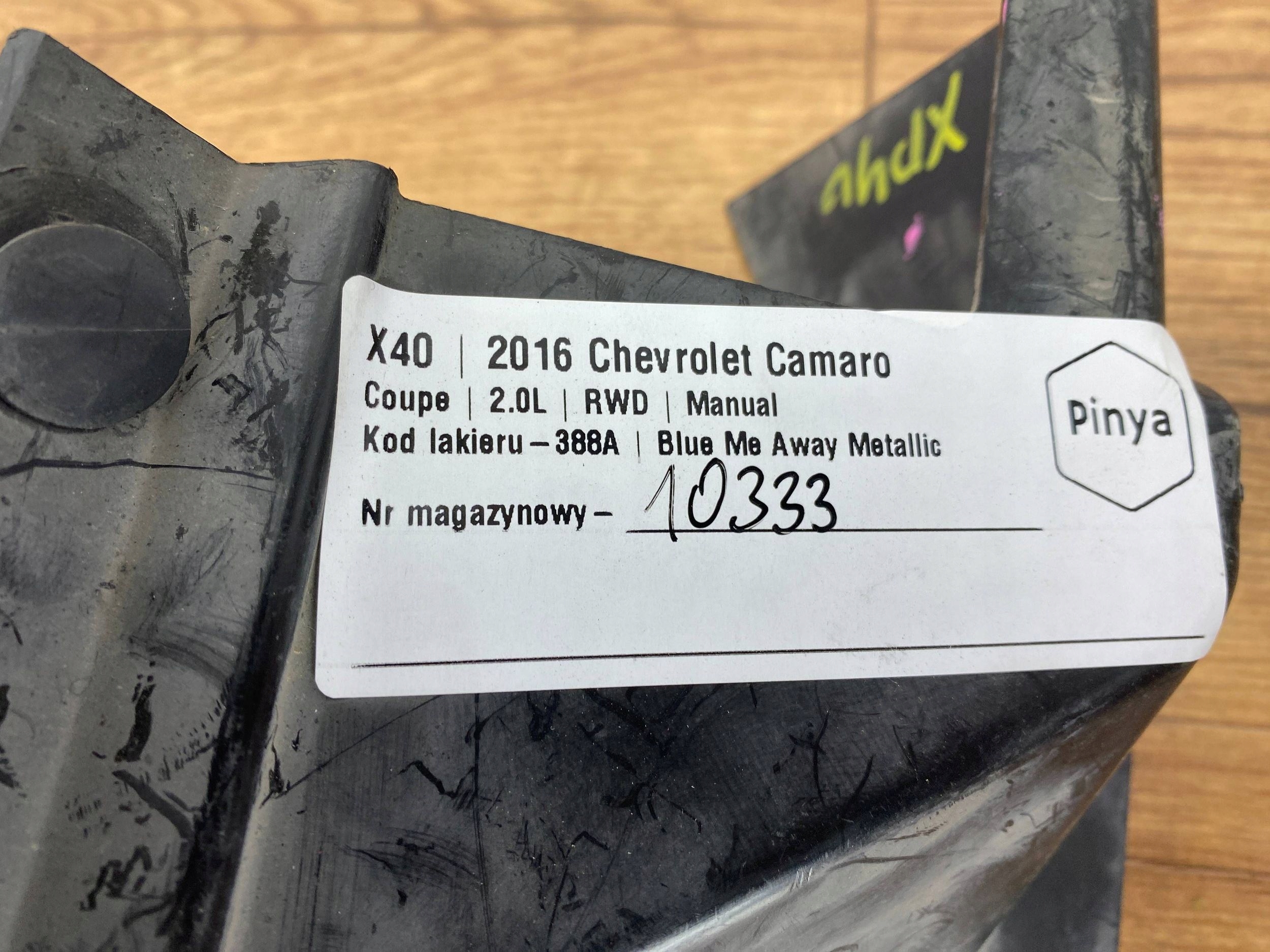 Kanal luftansaugkanal Chevrolet Camaro 2016+