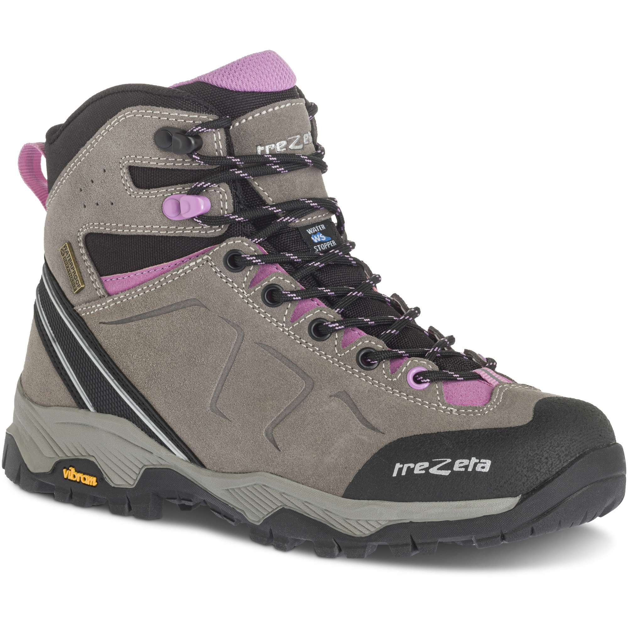 Buty trekkingowe damskie wysokie Trezeta Drift W's Wp szaro-różowe r. 5