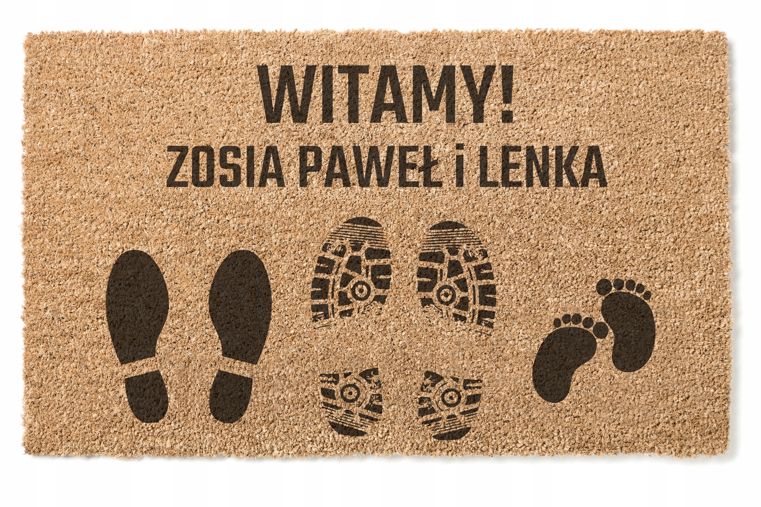 

wycieraczka z nadrukiem Personalizowana Imiona