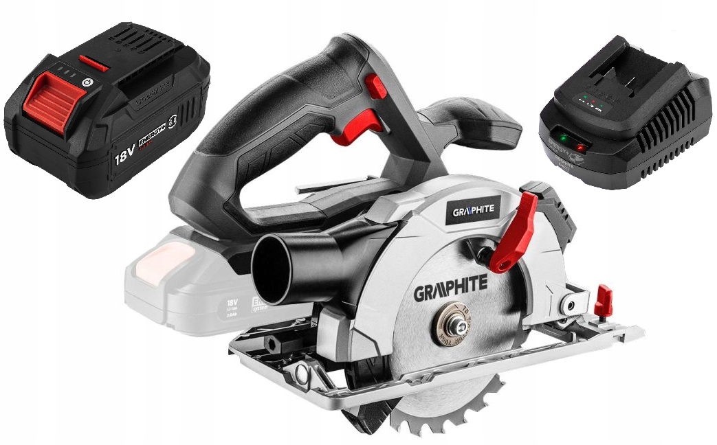 Graphite Kotoučová Pila Energy+ 18V 150MM 58G008 Akumulátor 6AH Napájecí Zdroj