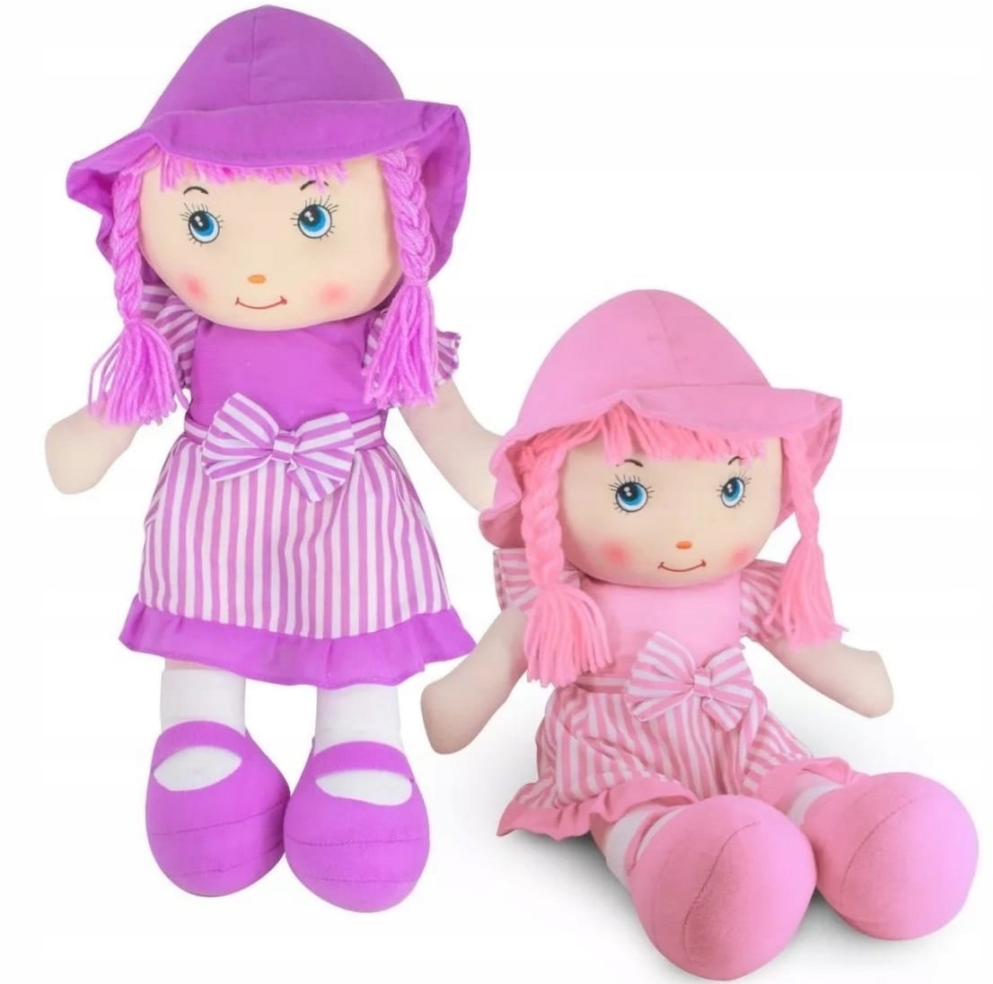 LALKA DUŻA SZMACIANA 30CM PRZYTULANKA MASKOTKA RÓŻ Seria Szmaciana