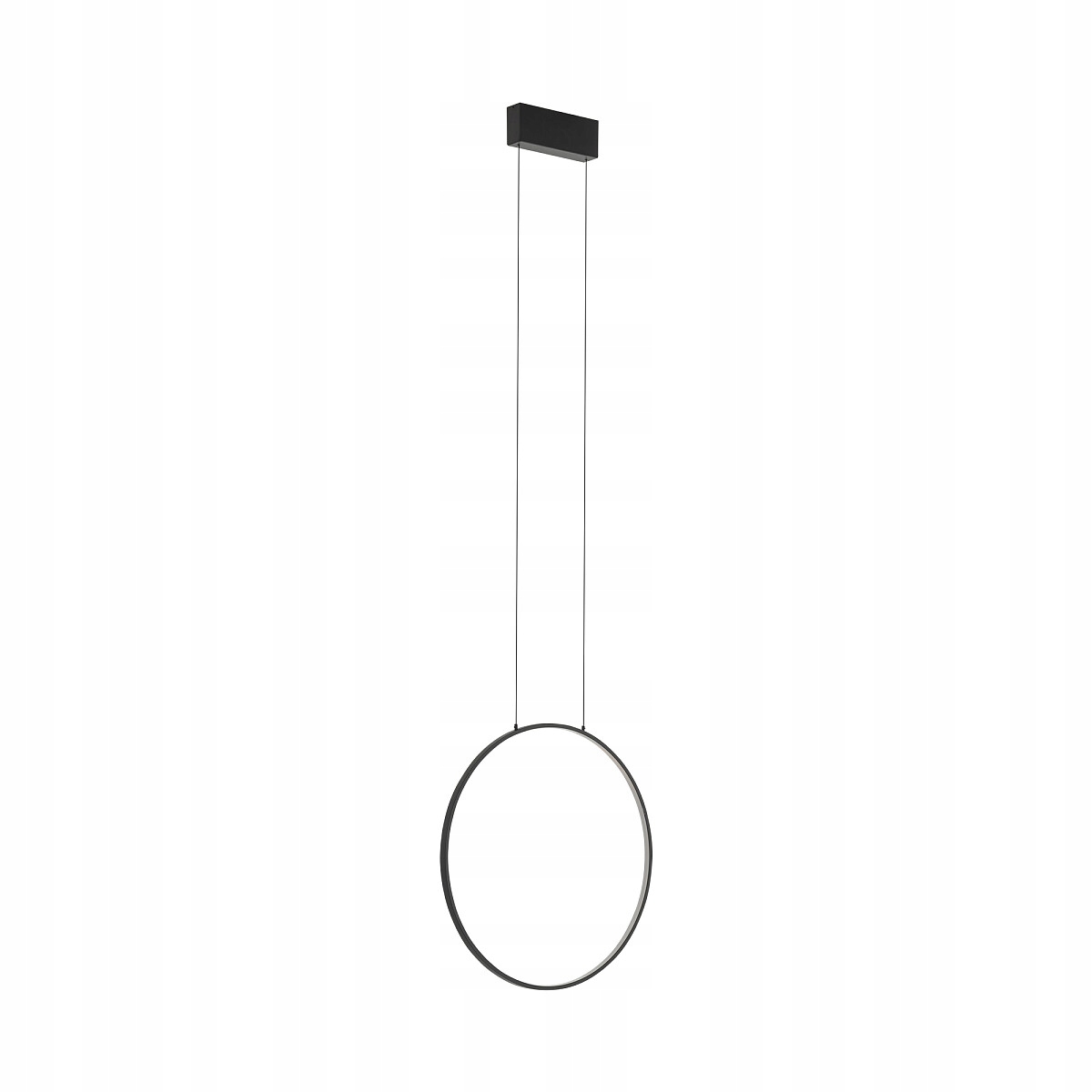 Závesná lampa čierna Led vertikálna okrúhla 45 cm 3000K Circolo Nowodvorski
