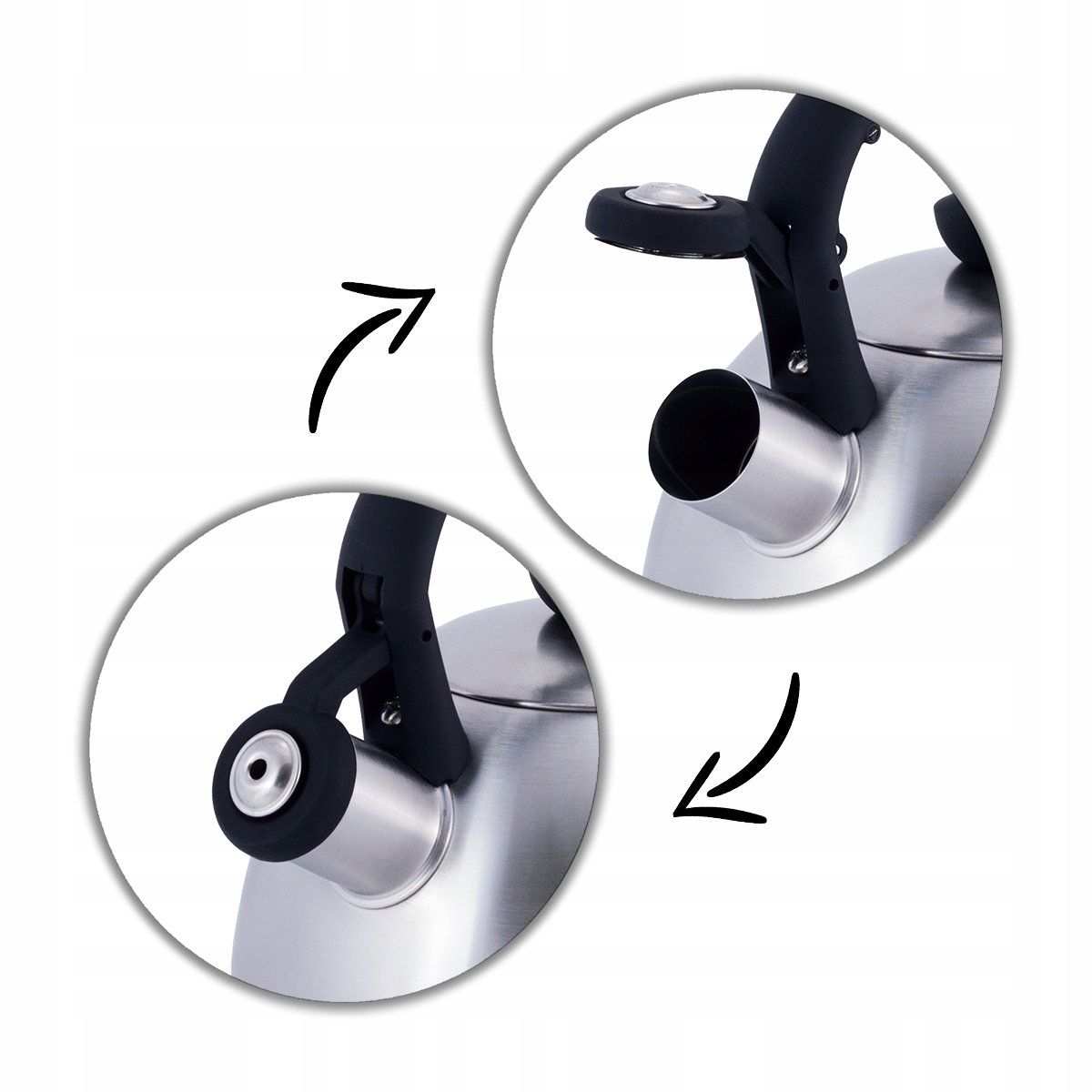 CZAJNIK STALOWY Z GWIZDKIEM INDUKCJA 2,0L KAMILLE Pojemność 2 l