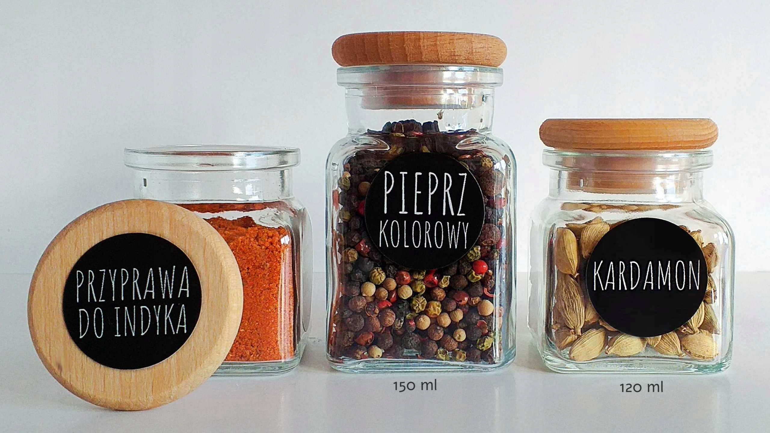 słoiczki na przyprawy 120ml pojemniki EKO Linia słoiczki na przyprawy