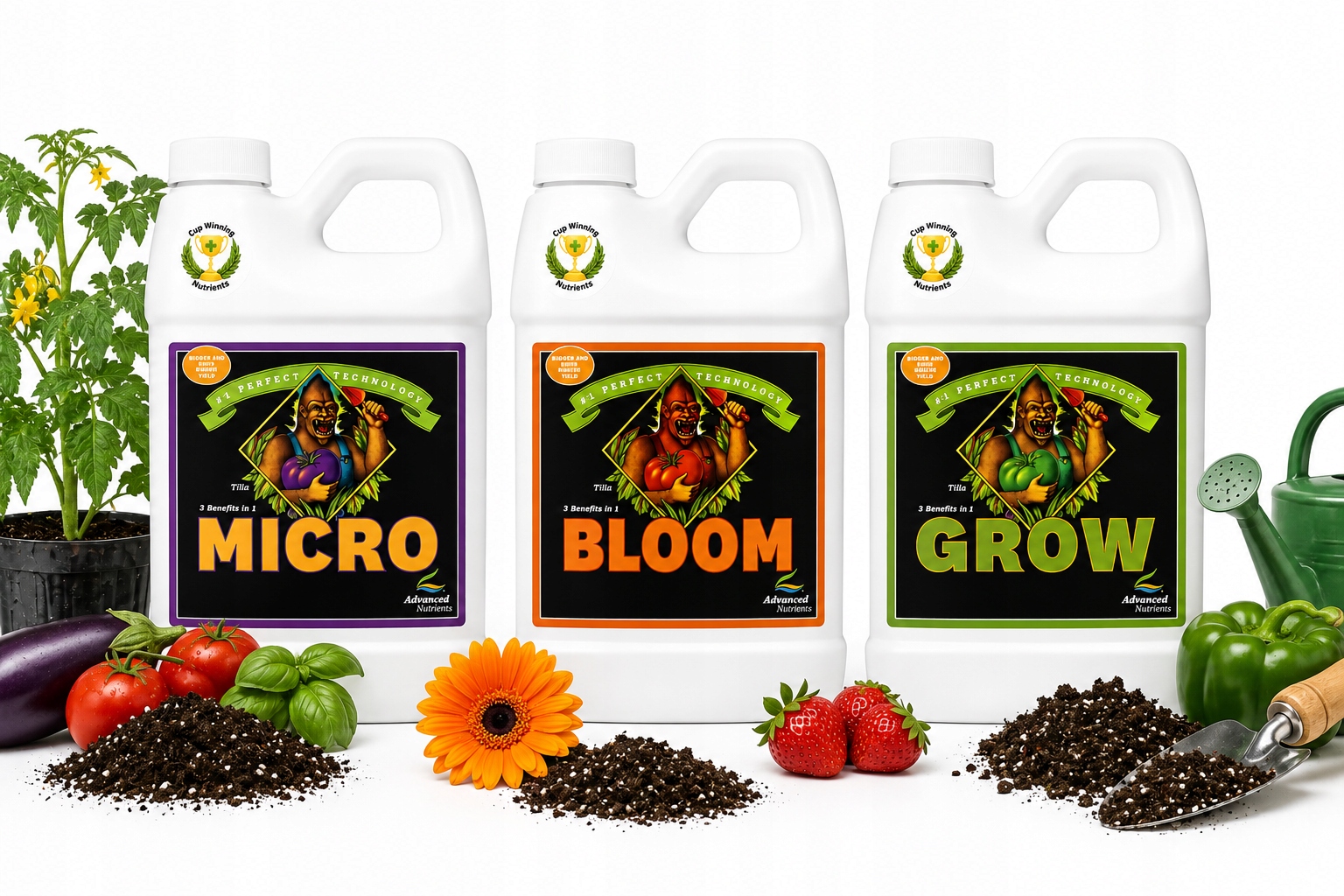 Advanced Nutrients Micro Bloom Grow Nawóz Zestaw 3 x 500 ml Ph perfect