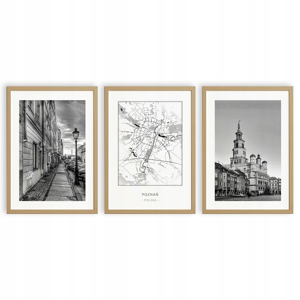 

Zestaw Plakatów A3 Poznań Poznania Miasto Bw 3