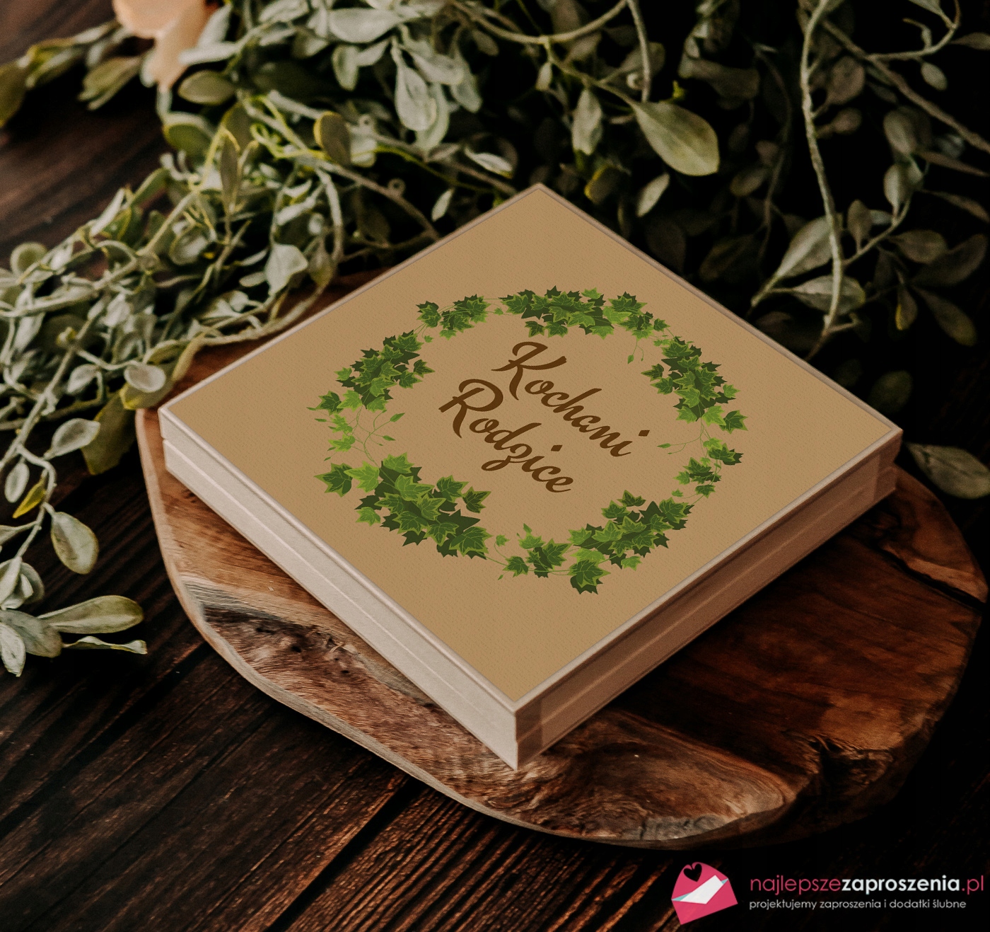 ZAPROSZENIA dla Rodziców w pudełku boho Kod producenta eko prośba dla rodziców