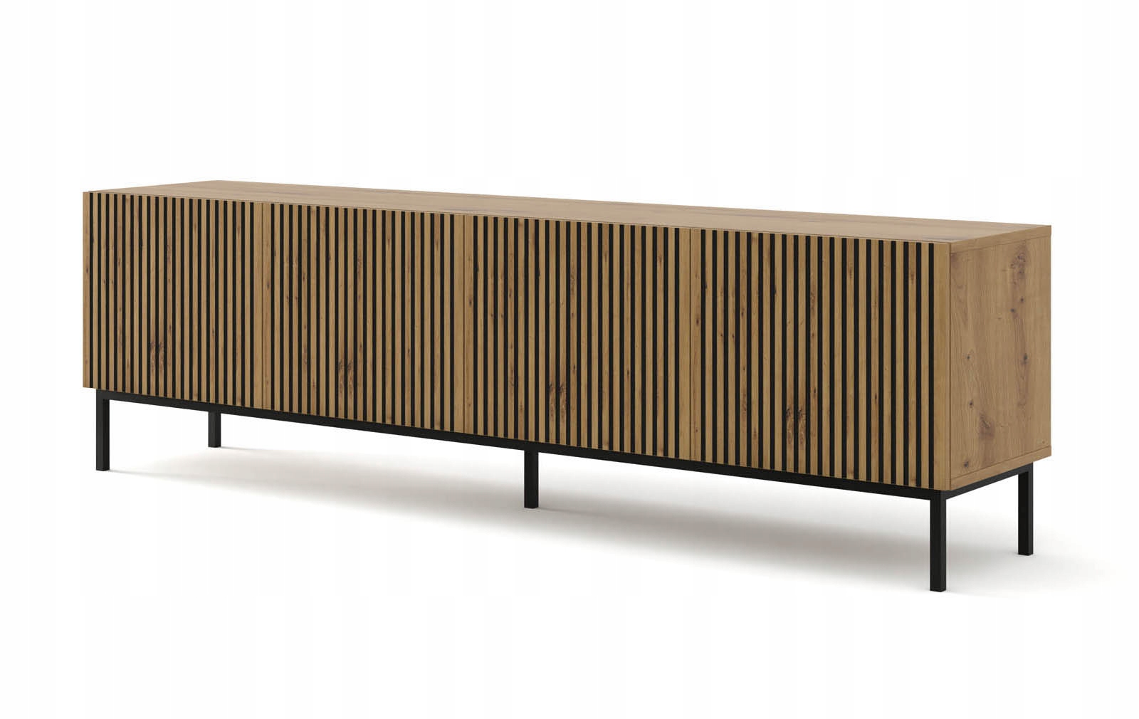 Rtv skříňka Ravenna F 200 cm 4D dub artisan rám