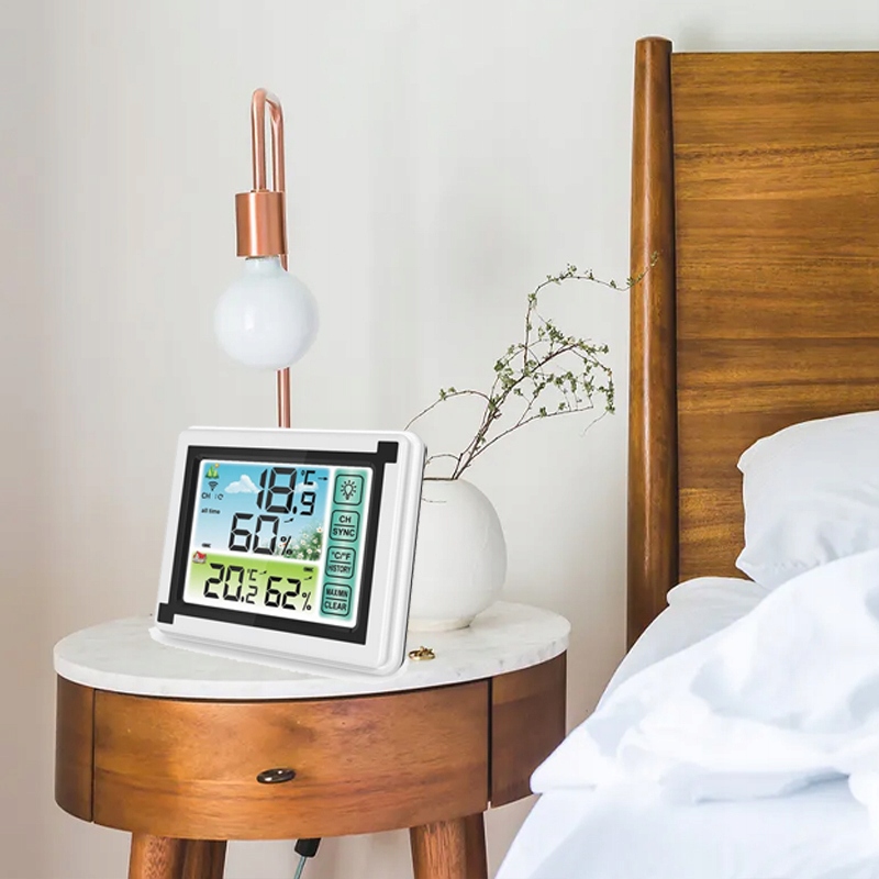 TERMOMETR Z HIGROMETREM POKOJOWY WILGOTNOŚCIOMIERZ Marka Inna