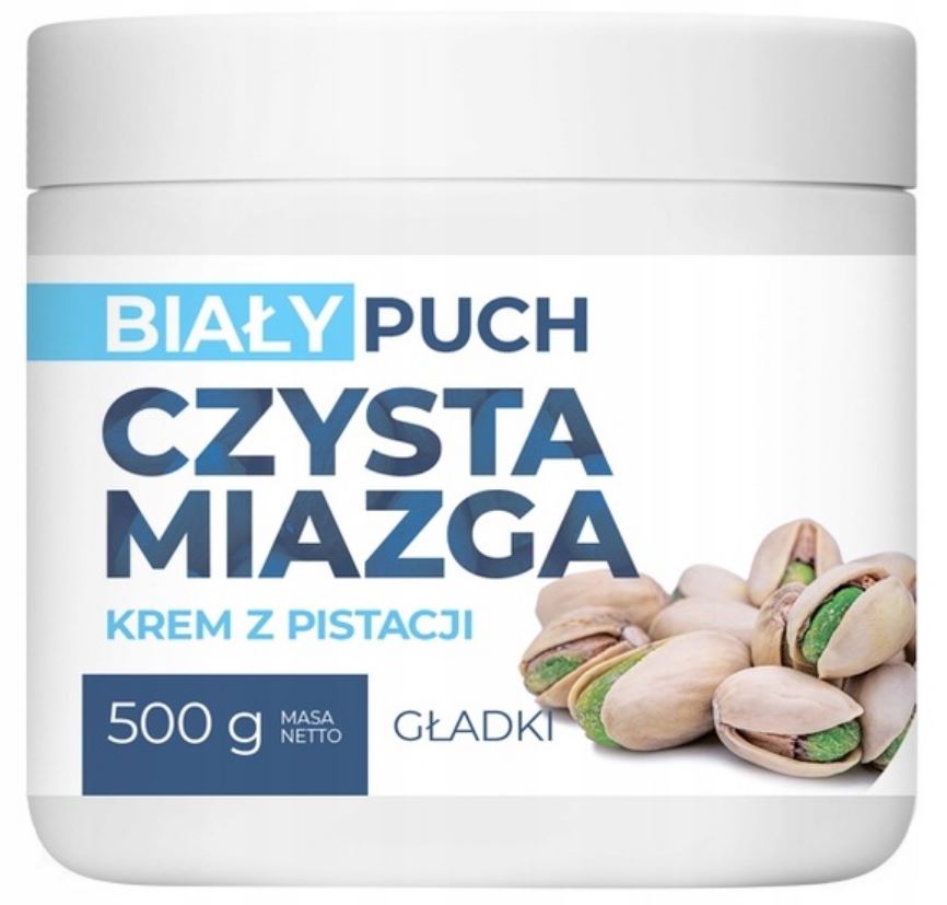 Biały Puch Pasta Pistacjowa Pasta Krem z Pistacji Gładki Smooth 500g
