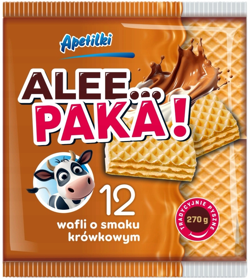 Levně Sada Apetitki Polské oplatek s čokoládovou polevou 270 g 12 Kusů