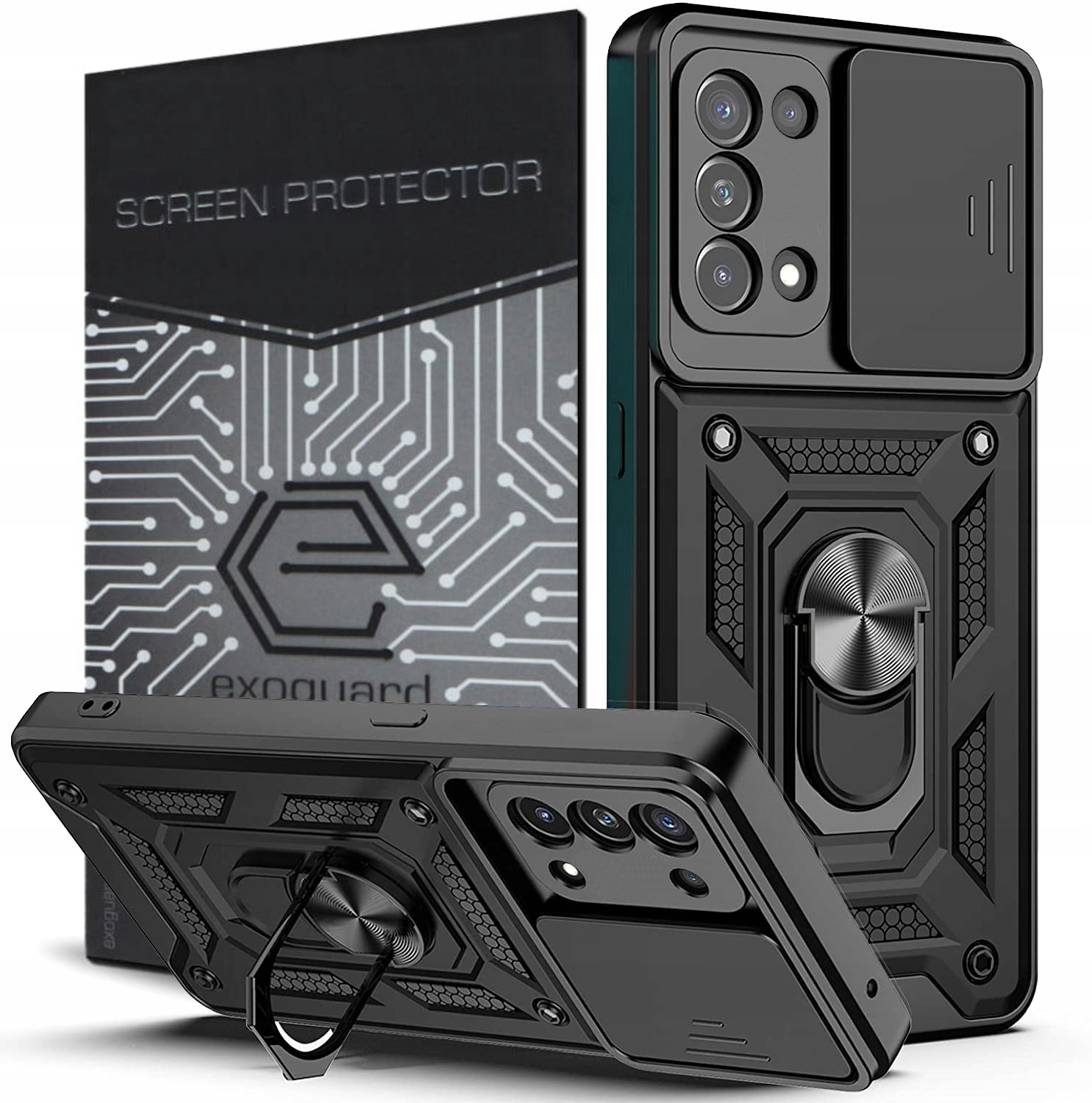 

Case Obudowa Etui Pancerne+szkło do Oppo Reno 5 5G