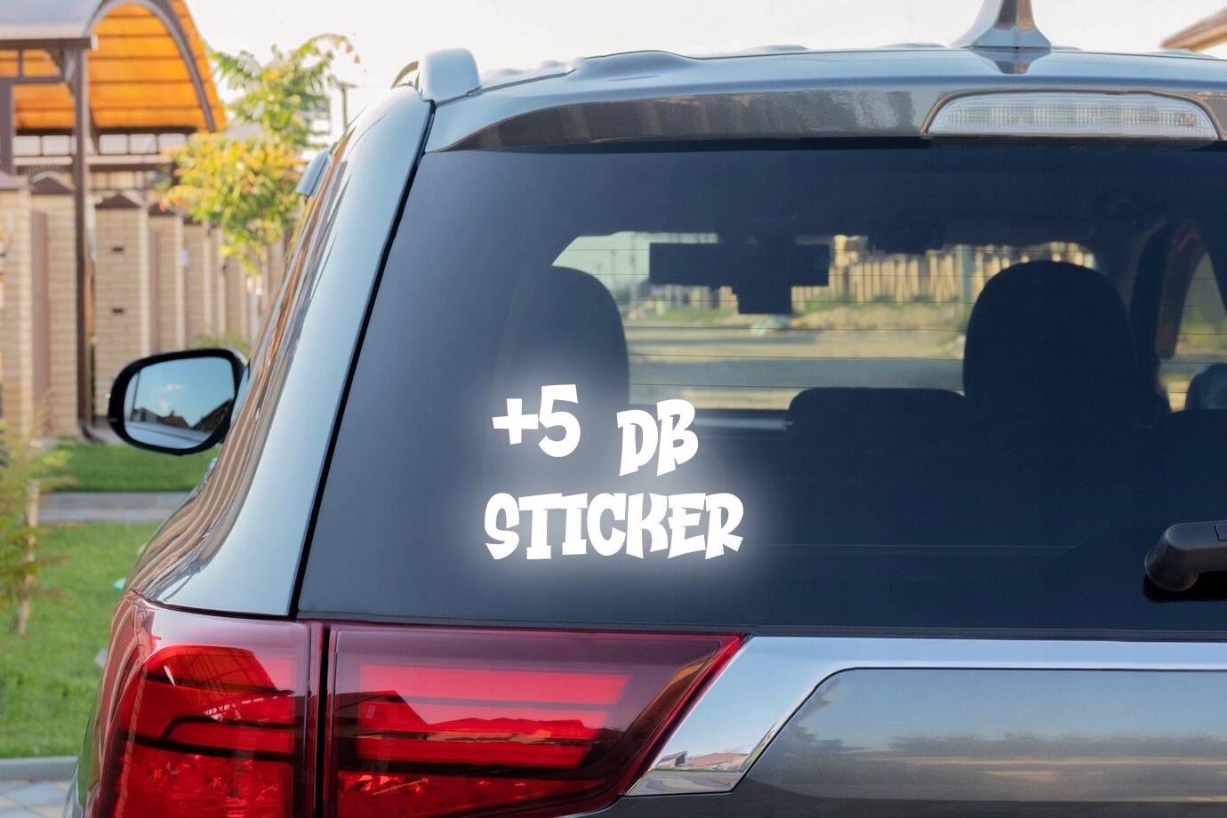 +5 dB STICKER - Naklejka na samochód na auto - ODBLASKOWA| HOLOGRAM Producent Inny