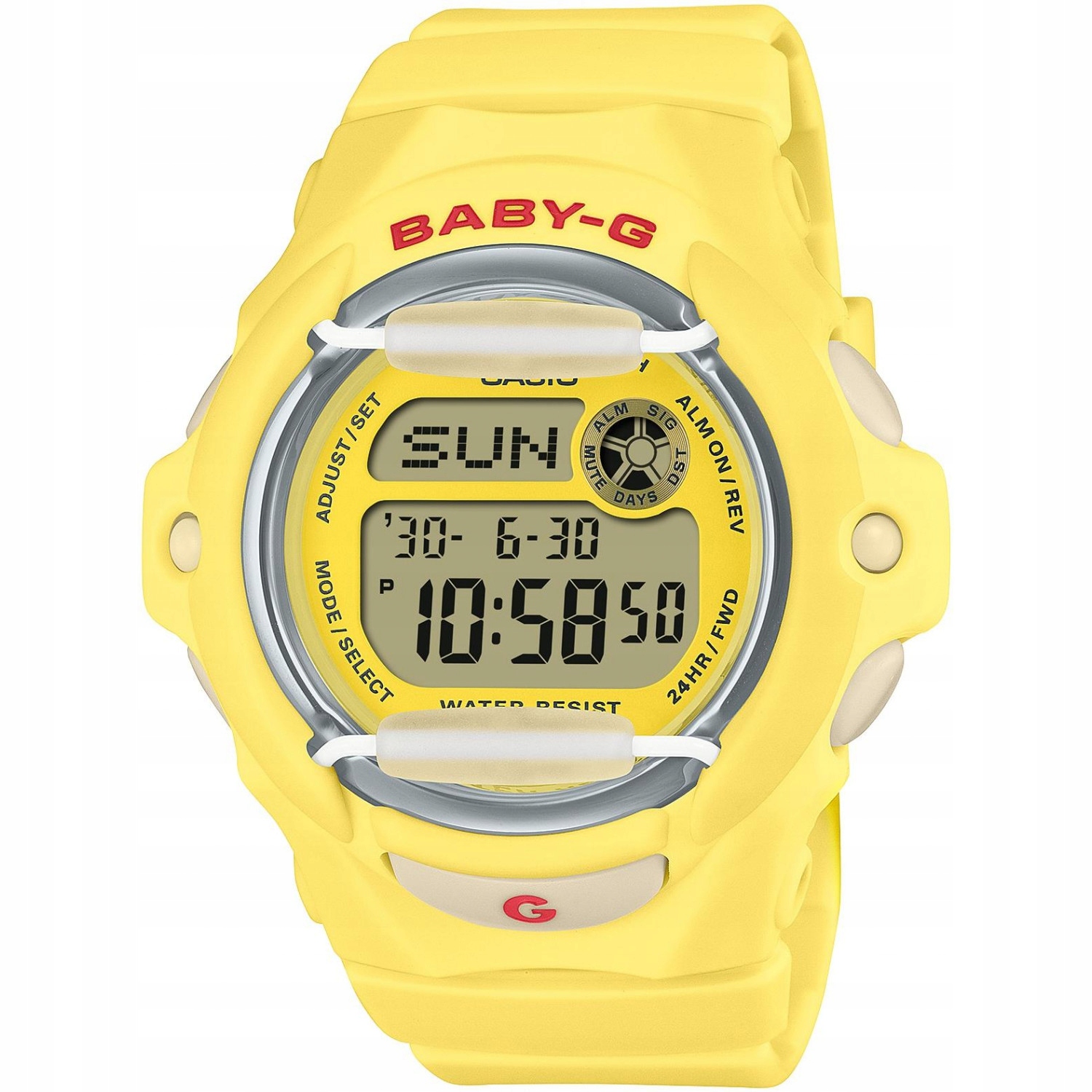 Dámské hodinky Casio Baby-G BG-169CH-9ER žlutý řemínek
