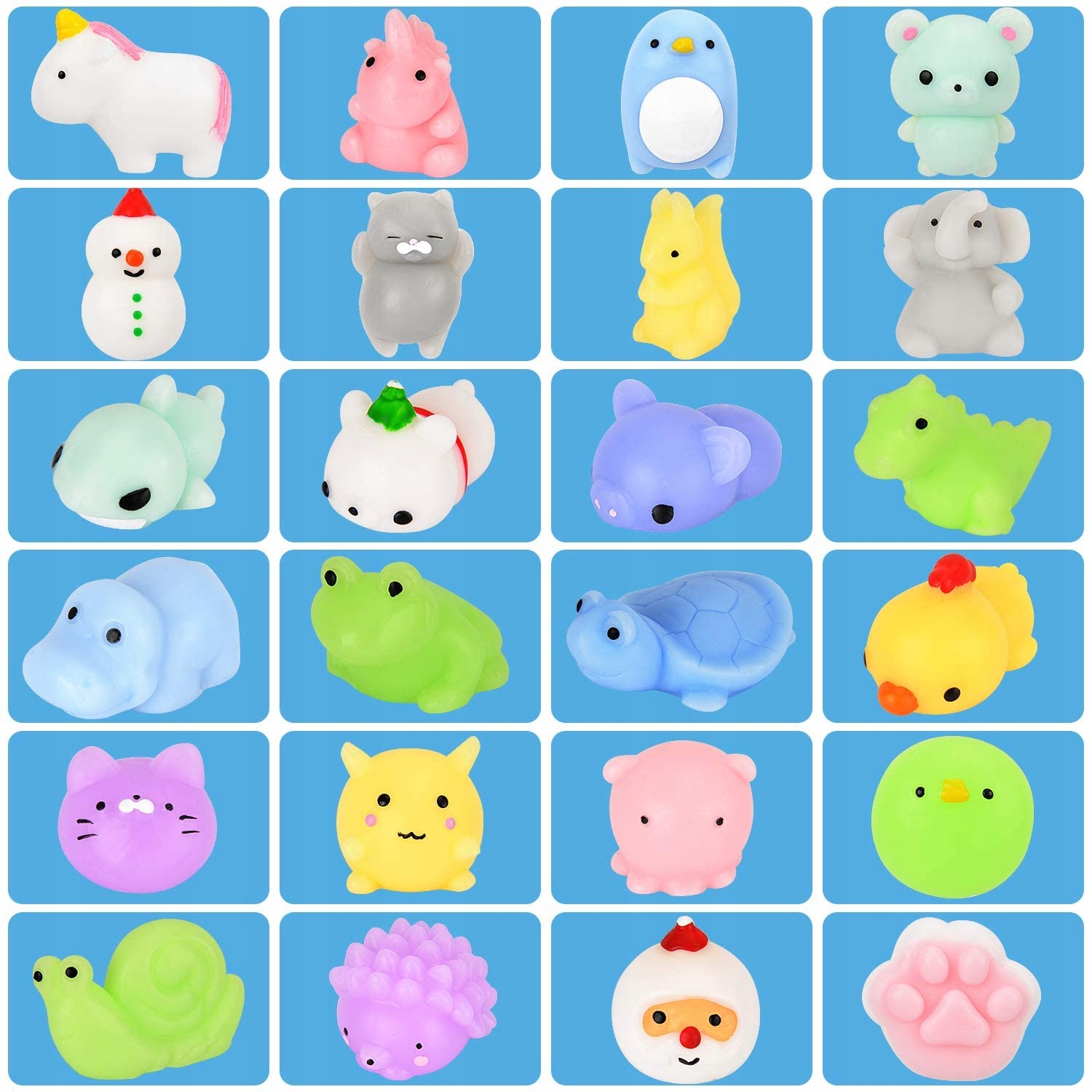 KALENDARZ ADWENTOWY Mochi Animals Squishy TOYSXHT Marka inna