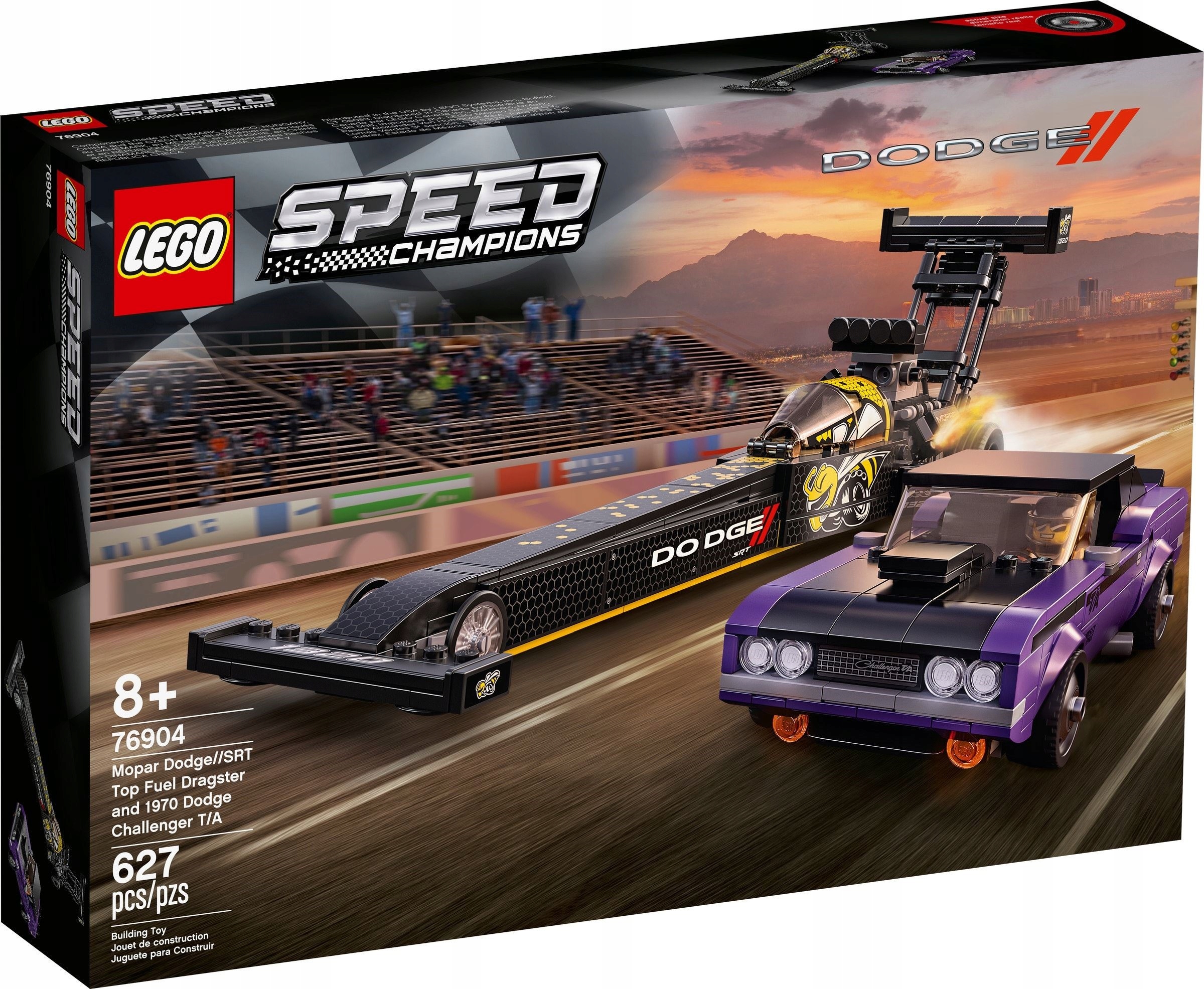 LEGO SPEED CHAMPIONS Dodge Dragster and Challe 76904