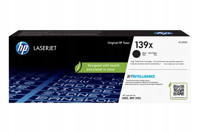 Originálny čierny toner Hp LaserJet Pro 3002, Mfp 3102 (139X W1390X)
