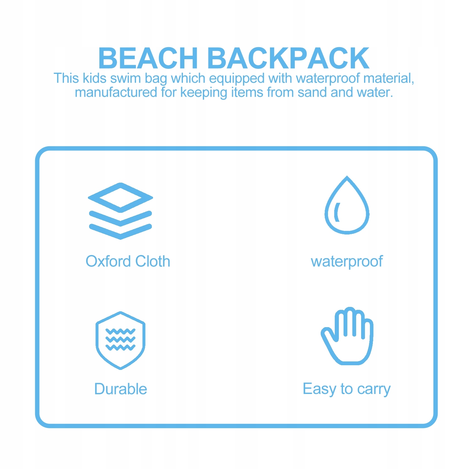 TORBA BASENOWA DLA DZIECI PLECAK PLAŻOWY TORBA ŚCIĄGANA SZNURKIEM Marka bez marki