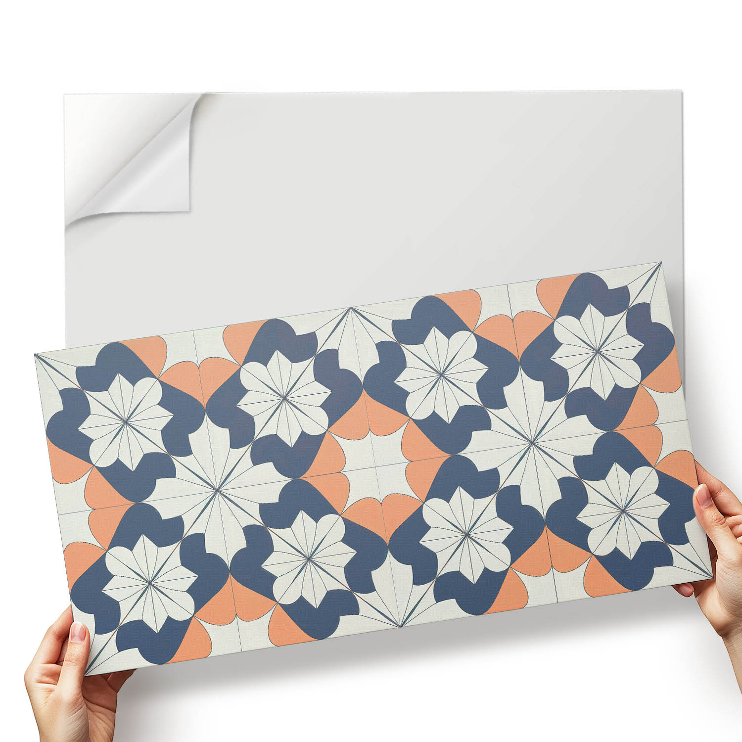 Balíček Pvc vinylových dlaždic Stylový vzor květin v geometrii 6x60x30 cm