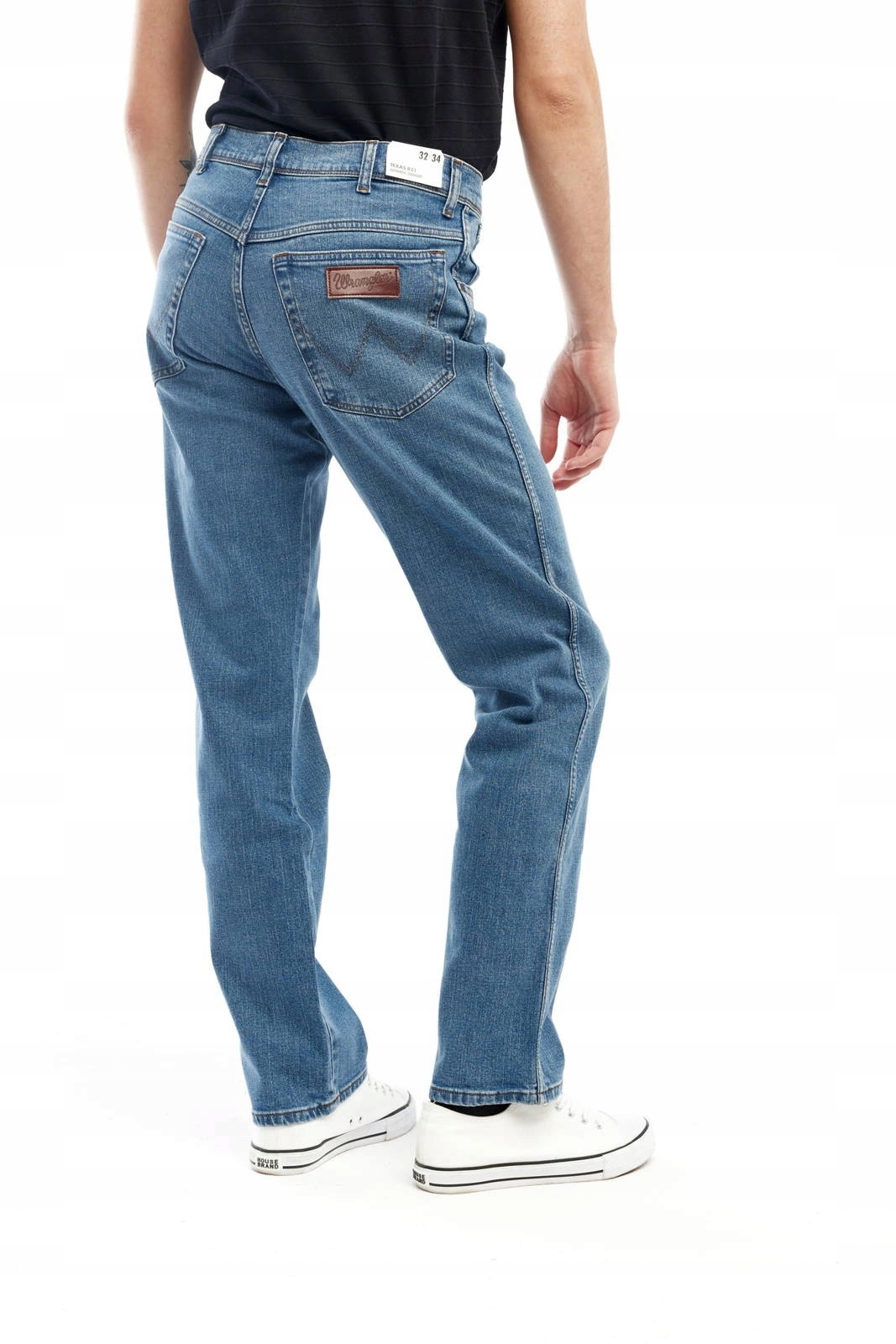 Pánské jednoduché džíny Wrangler Texas Smokin Blue W121HN27U 44/34