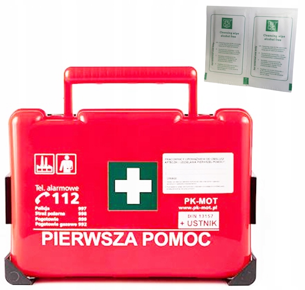 

Apteczka wyposażona ustnik wieszak