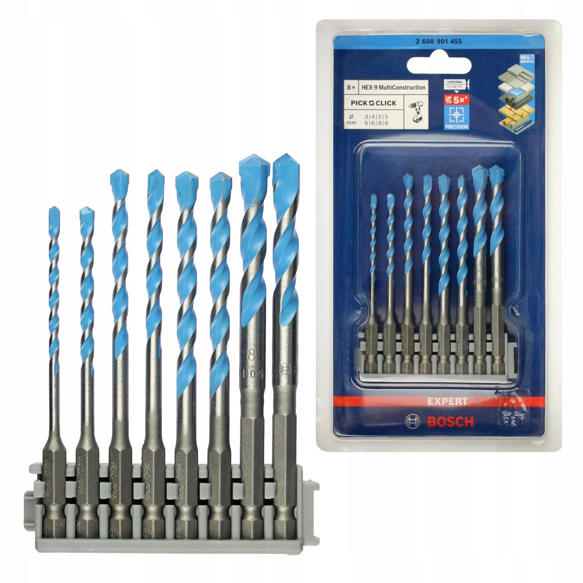 

Zestaw 8 wierteł do betonu Impact Control Bosch