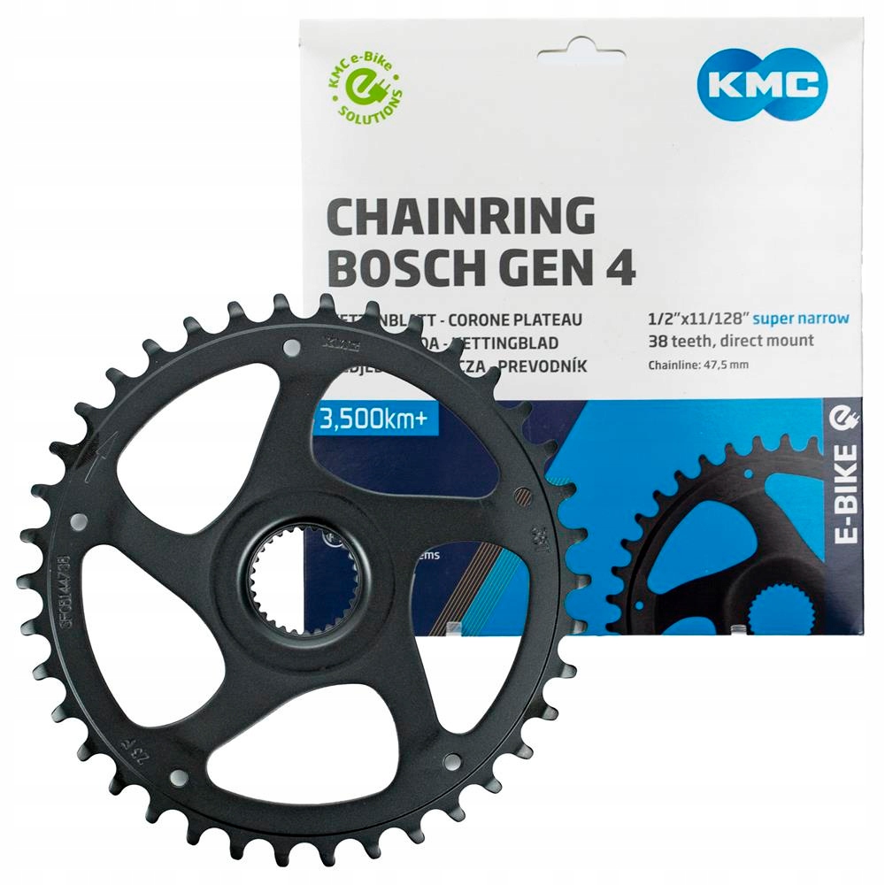 Ozubení Kmc Narrow 38T pro Bosch Gen 4, linka 47,5 mm, 1/2" x 11/128"