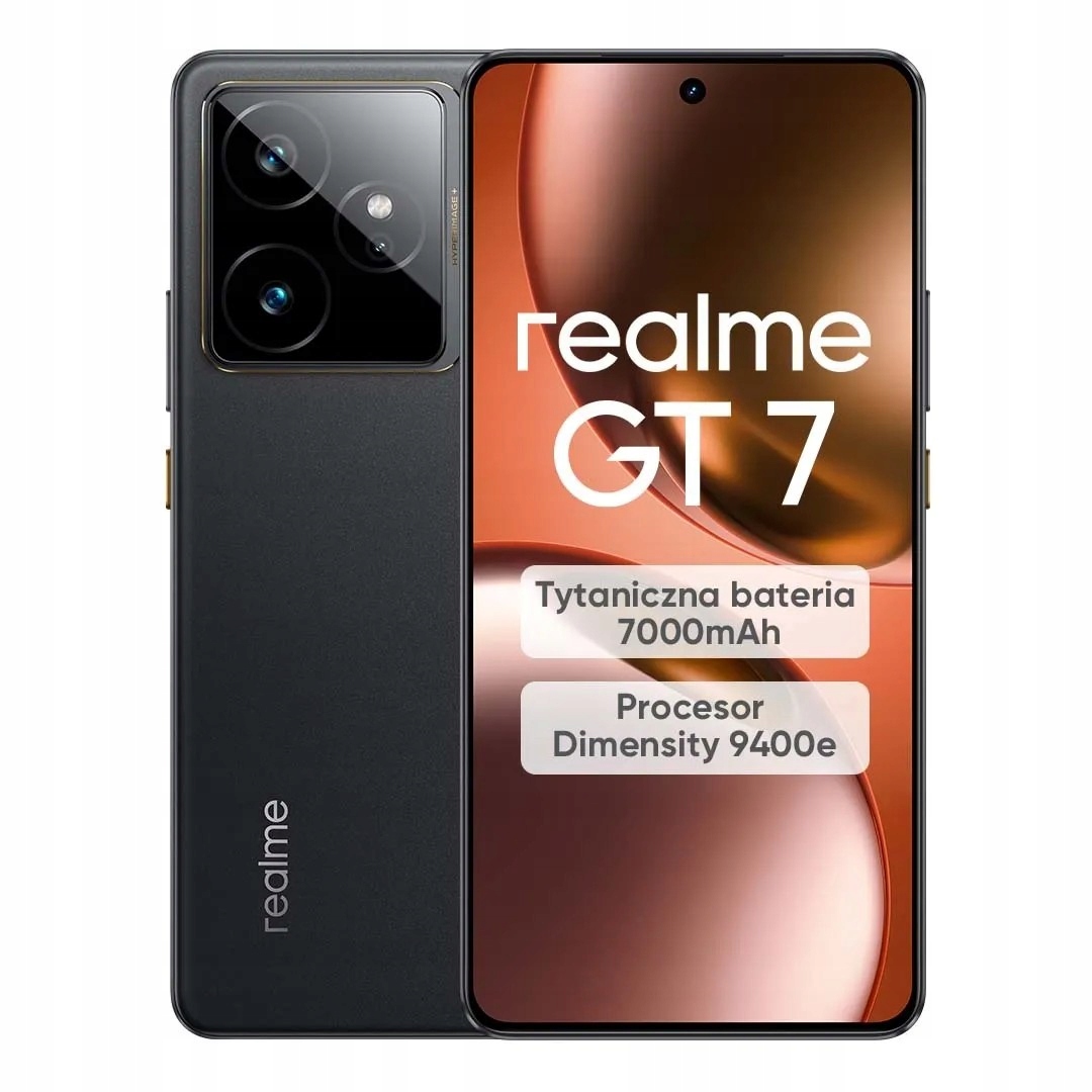 Smartfón realme Gt 7 5G 12 Gb 512 Gb 6,78 " Amoled eSIM Telefón čierny