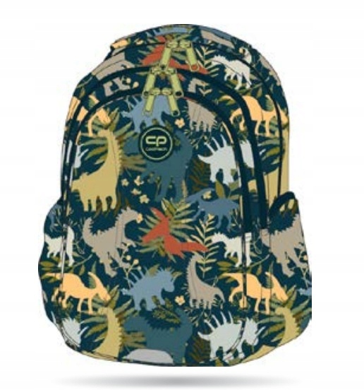 Plecak szkolny CoolPack wielokomorowy dinozaury 21 l