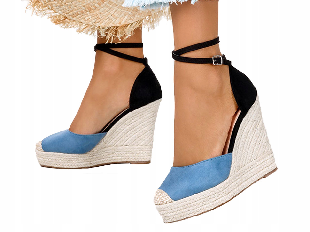 

Modne Sandały Damskie Espadryle Na Koturnie New 39