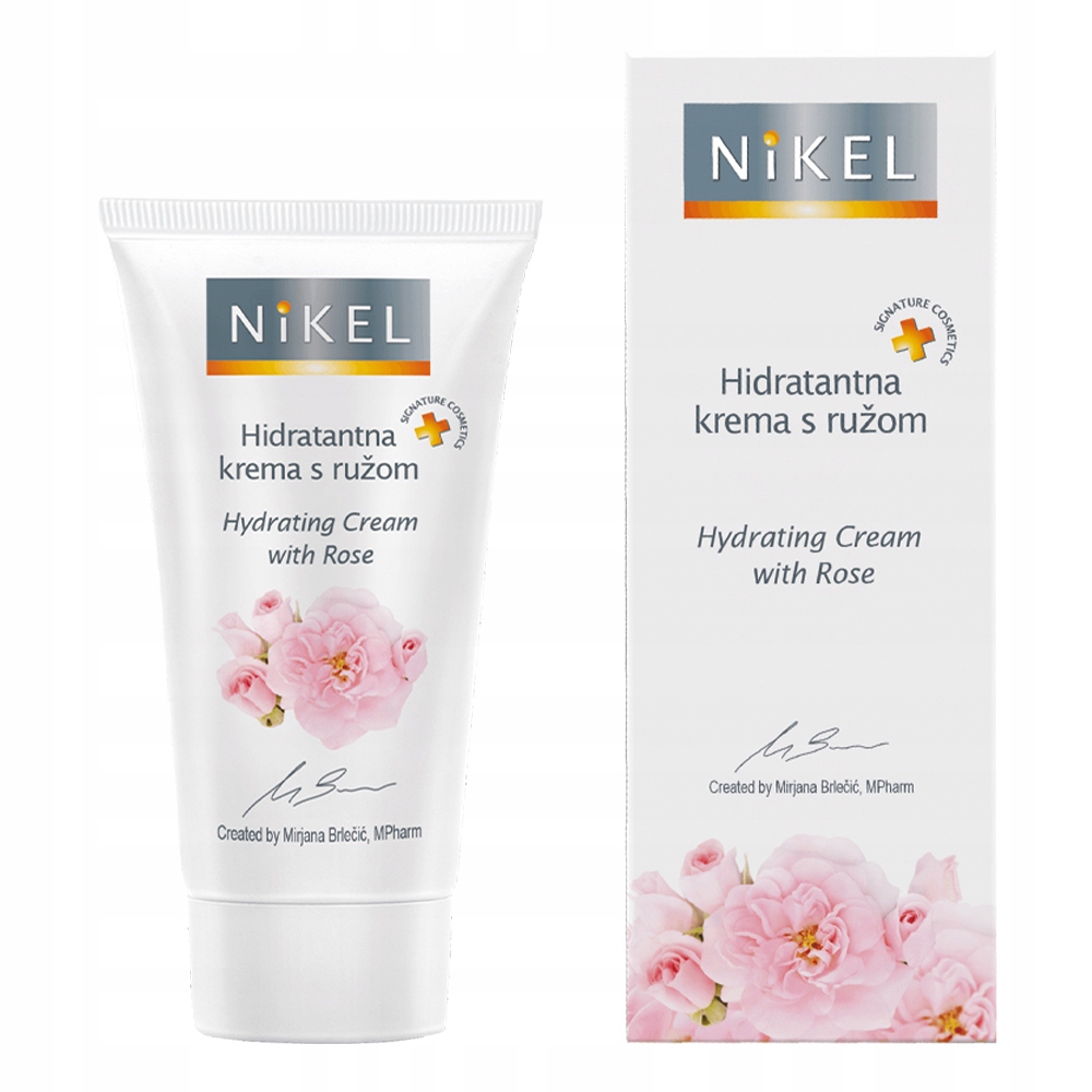Hydratační pleťový krém s růží, 50 ml Nikel