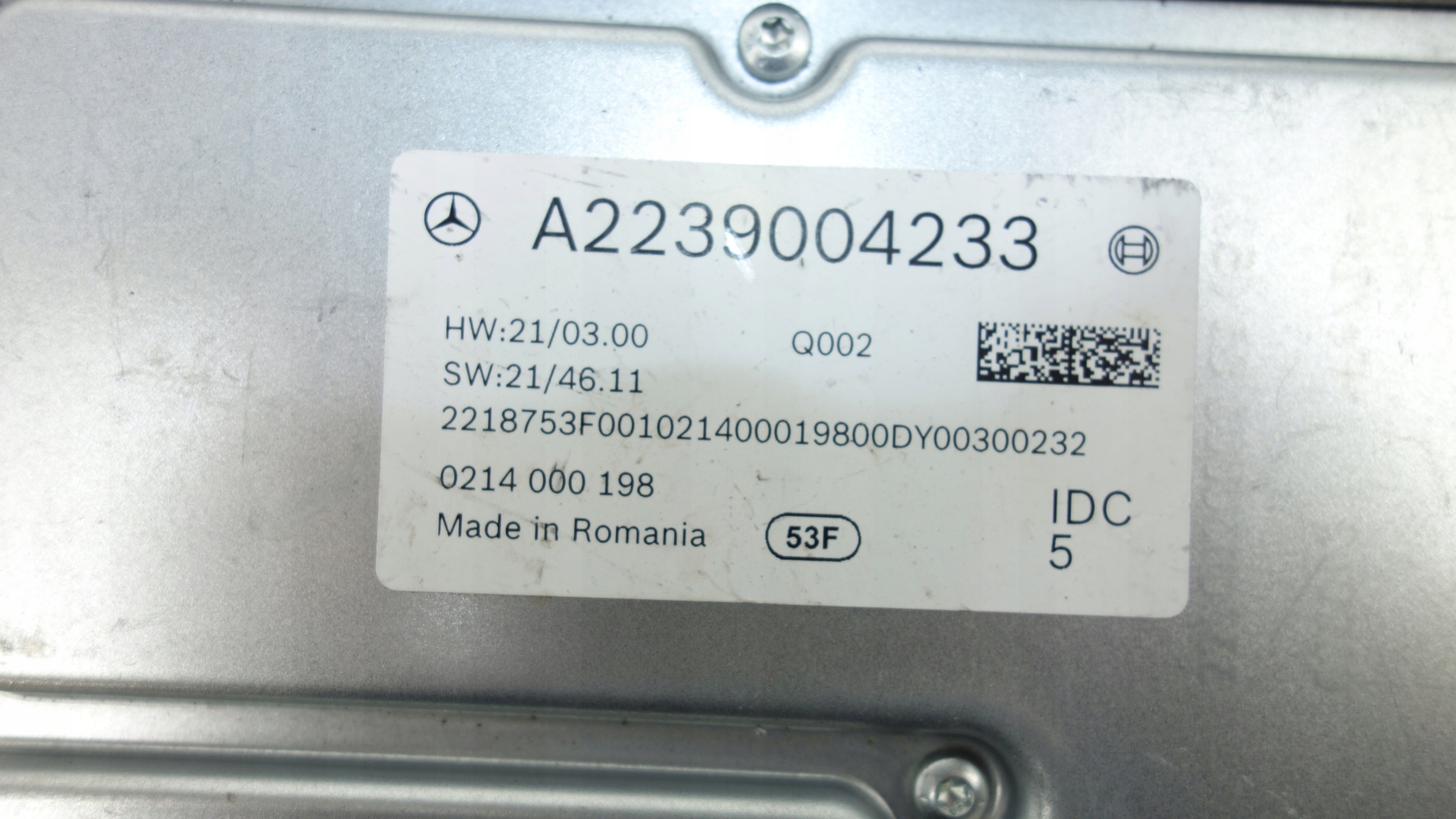module control unit KOMFORTU MERCEDES S W223 2020- A2239004233