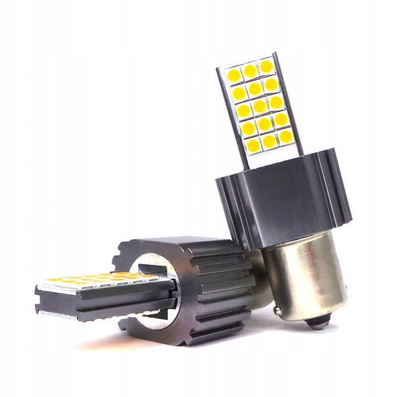 

2x P21W Led BA15S 12-24V Canbus pomarańczowa mocna