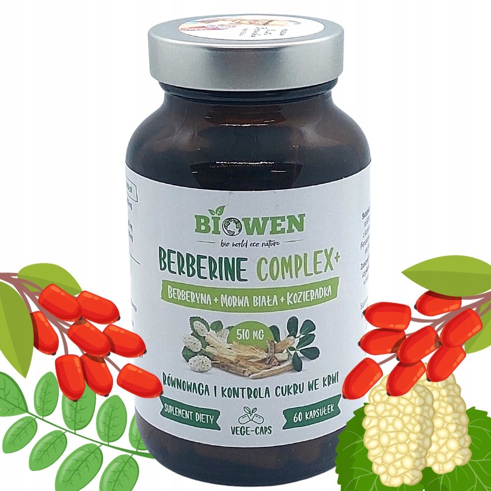 Suplement diety Biowen Berberine Complex+ 60 kapsułek