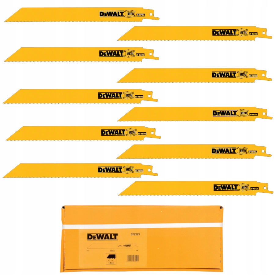 

Brzeszczot bagnetowy do metalu 10szt Dewalt DT2323