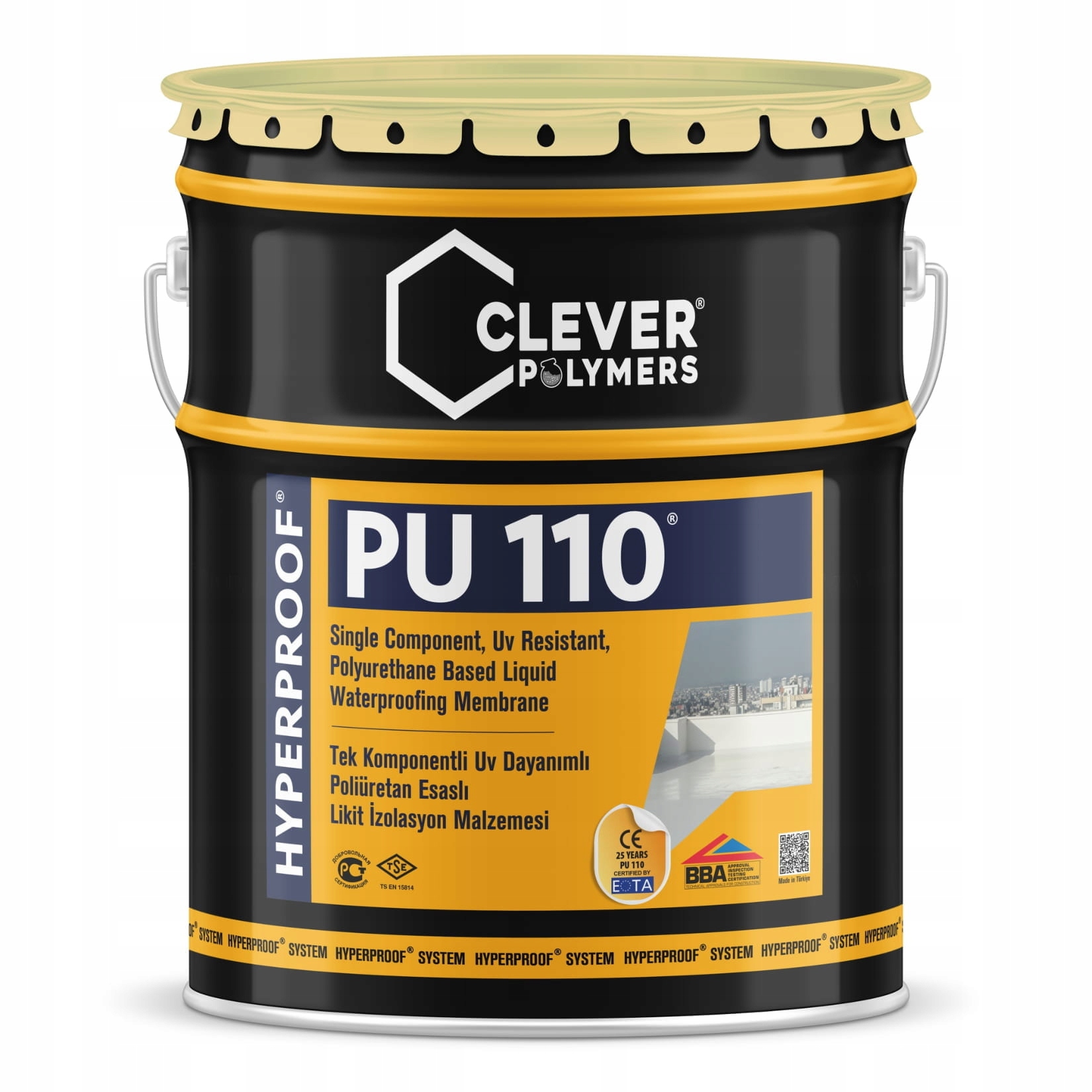 Hydroizolacja na balkon, taras, 5kg Clever PU110