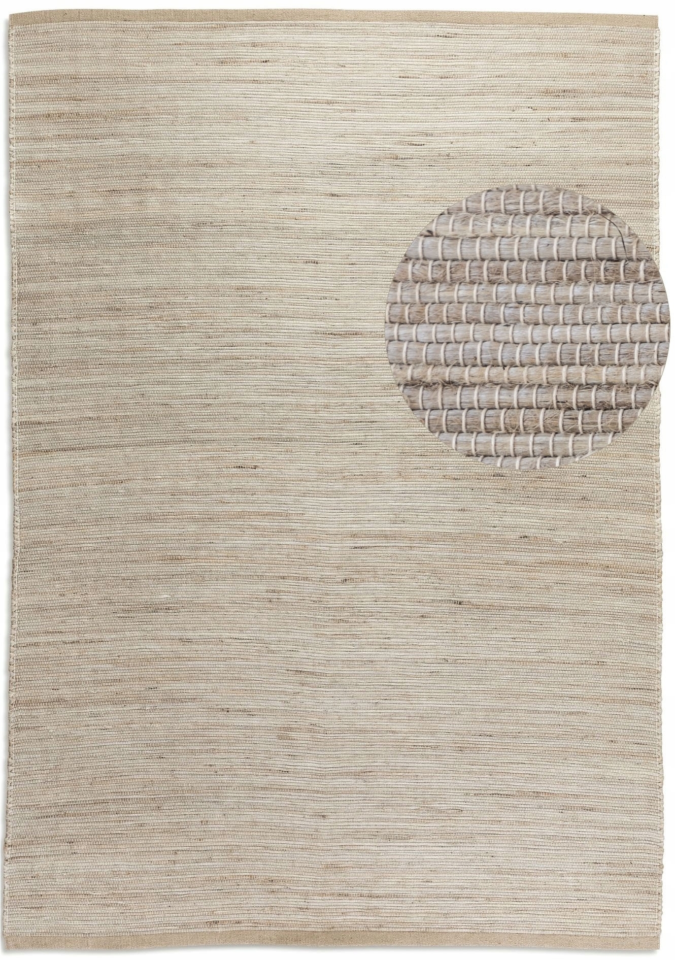 Koberec do obývacího pokoje 80x150 cm, přírodní béžovo krémový koberec z juty