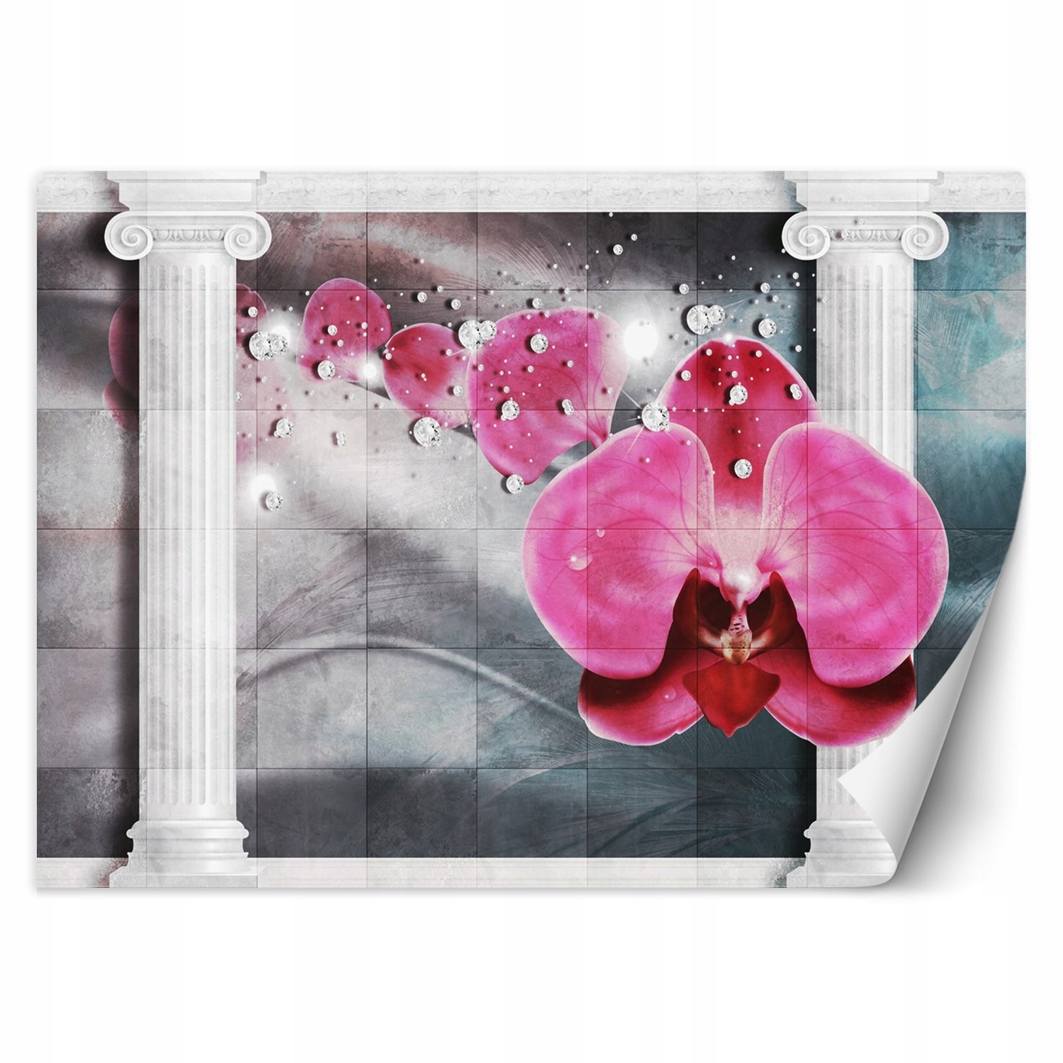 Fototapeta Růžový květ orchidej 400x280 sloupy