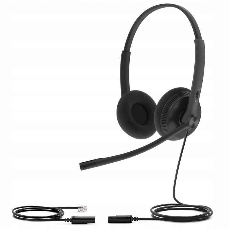 Yealink YHS34 Lite Dual náhlavná súprava na obe uši s QD-RJ9 konektormi…