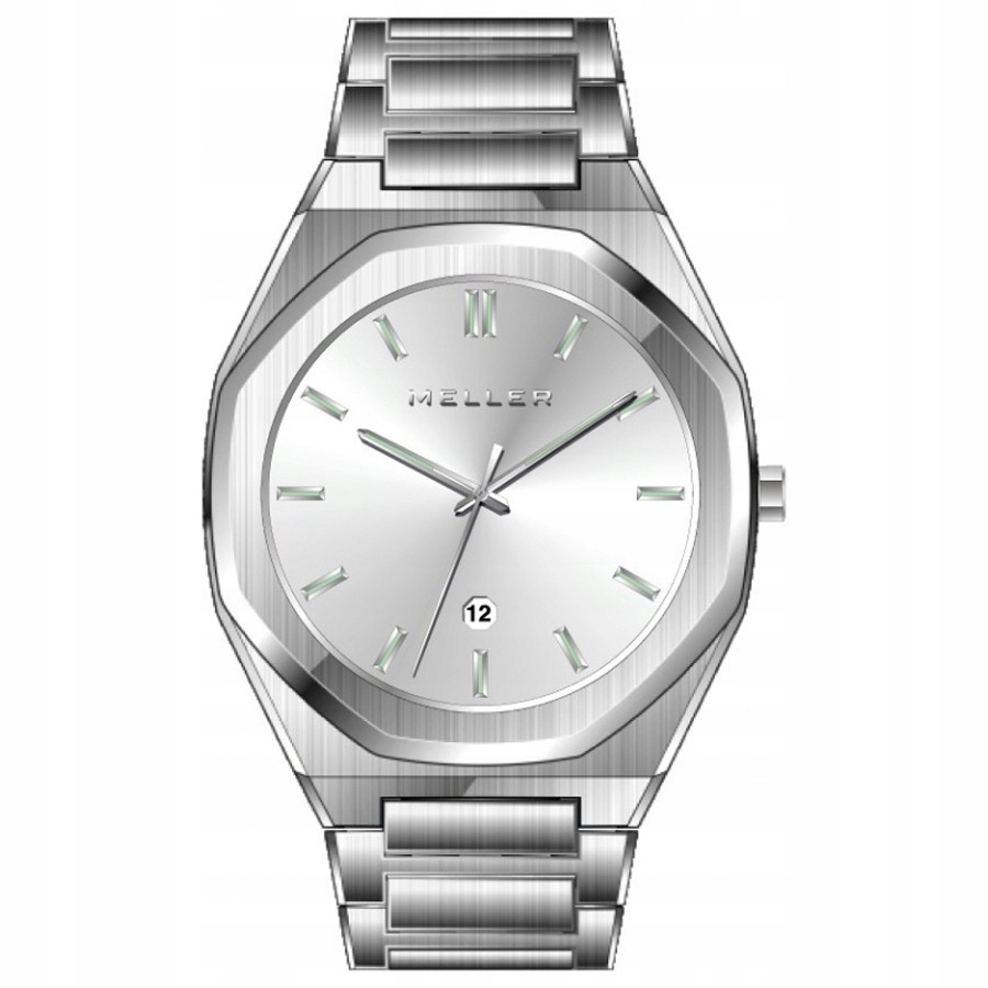 Pánské Hodinky Meller 8PP-3.2SILVER stříbrný náramek