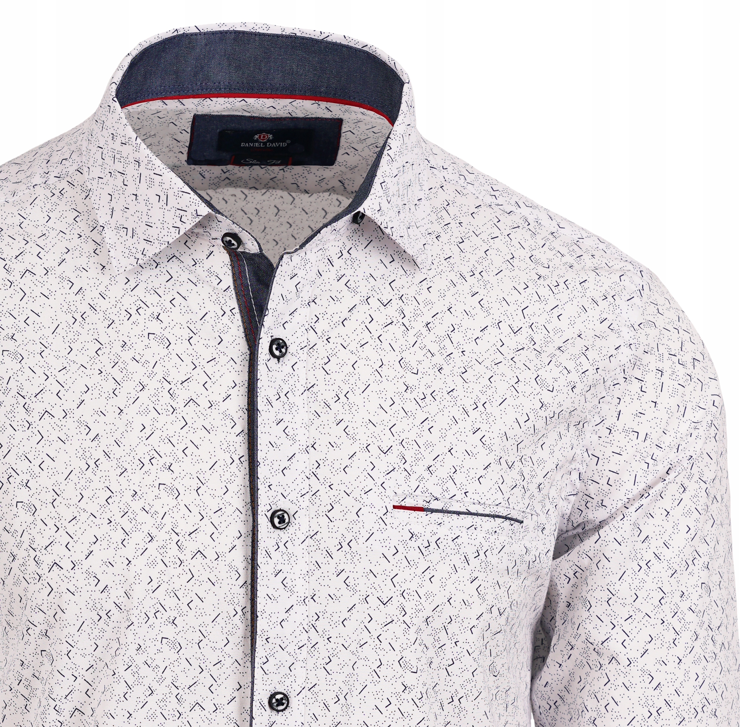 KOSZULA MĘSKA BIAŁA WIZYTOWA CASUAL SLIM ELEGANCKA TURECKA XL 43/44