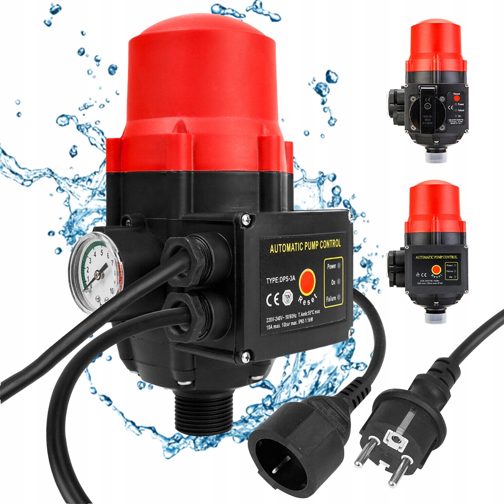 Wyłącznik Ciśnieniowy Suchobieg Automat Pompy Hydroforu Głębinowej IP65