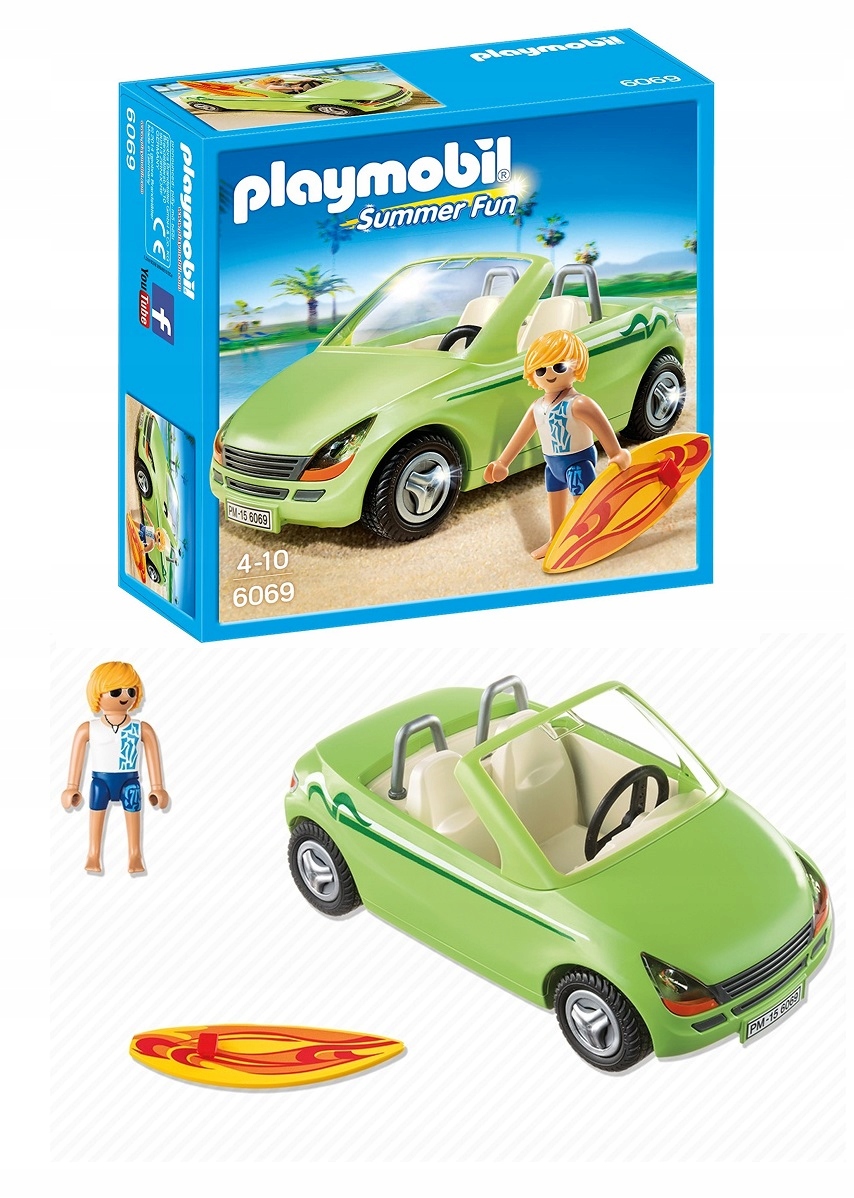 

Playmobil 6069 Surfer Z Autem kabrioletem Klocki