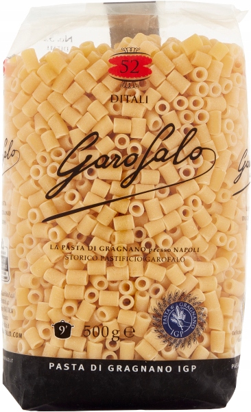 Těstoviny Patina Ditali 52 500 g Garofalo italský těstoviny