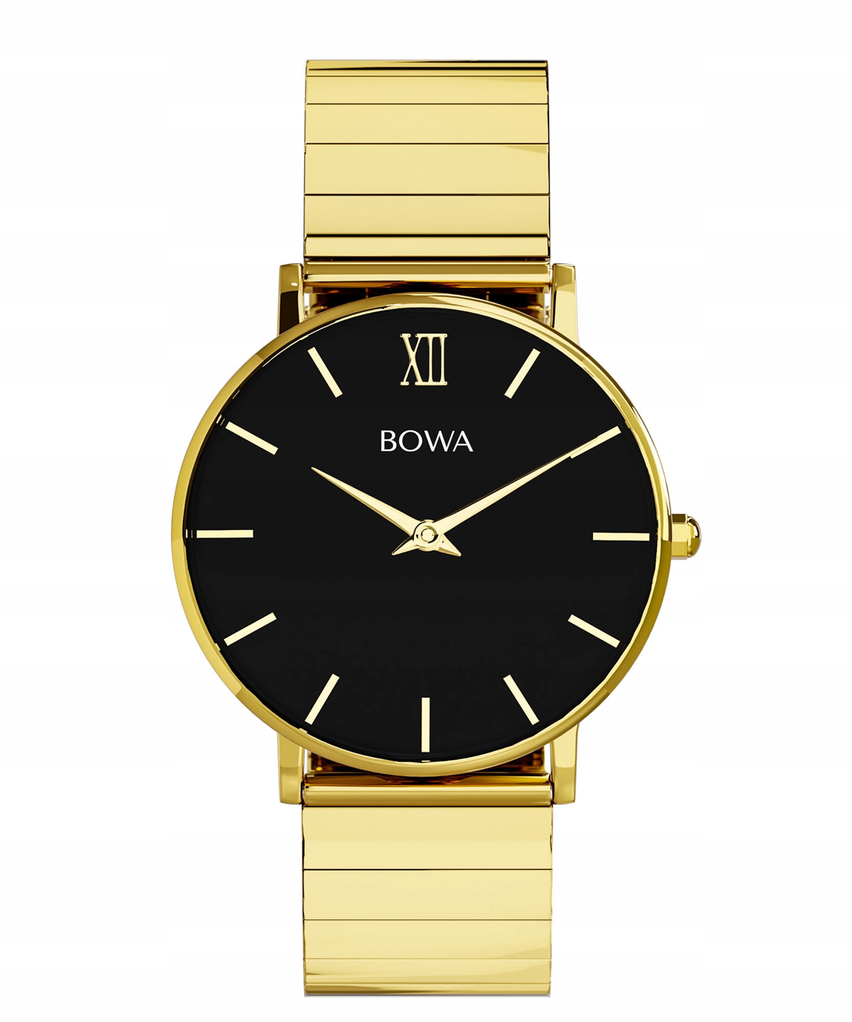 Dámské hodinky Bowa London Black-Gold Steel 33